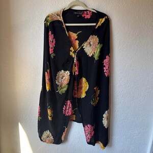 Linda allard ellen tracy silk blouse